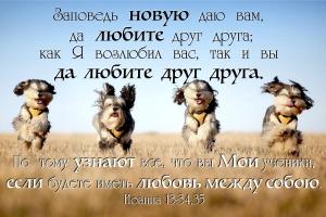 Иоанна 13.34,35